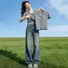 Cardigan de Tricô Europeu de Moda de Alta Qualidade com Decote V e Manga Curta para Mulheres, Novo Verão 2026 Versátil Slim