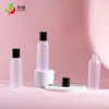 Jie Ying 150ml Botella Redonda Hombro Mate Agua Pura Tónico Esencia Cosmética Botella de Plástico PET con Tapa de Rosca Embotellado