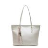 Bolso Tote de Moda Popular Simple Elegante Gran Capacidad para Mujer Moda Casual para el Trabajo Color Sólido Bolso de Hombro de Gama Alta
