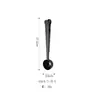 Celebridad de Internet 430 Acero Inoxidable Pinza Cuchara para Café, Cuchara Pinza Selladora Multifuncional para Bolsas de Alimentos, Cuchara Medidora de Leche en Polvo, Color Oro Rosa