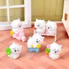 Figuras de Urso de Primavera Fofas e Românticas, Bonecas Criativas para Micro-Paisagismo, Acessórios Criativos para Caixas Surpresa DIY, Decorações de Mesa