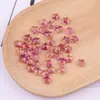 Cuentas de Vidrio de Estrella de Cinco Puntas Degradado Chapado en Color de 8 mm Cuentas con Agujero de Forma Especial Pulsera DIY Collar Estrellas Sueltas Accesorios de Joyería