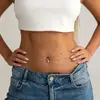 Biquíni Cruzado Europeu e Americano Sexy Estilo Ins Fino Gota D'água Camada Dupla Corrente de Cintura Moda Versátil Pequenas Contas Douradas Decoração Cruzada na Cintura