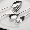 Aço Inoxidável Garfo Colher de Cabo Longo Doméstico Comer Colher de Sopa Garfo de Bife Peça Única Hotel Comida Ocidental Talheres Fabricante Atacado