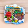 Adesivos de geladeira de Qingdao Adesivos de geladeira da cidade Lembranças turísticas Adesivos de geladeira Wenchuang Adesivos magnéticos Adesivos de geladeira magnéticos tridimensionais