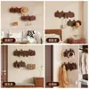Perchero con forma de teclas de piano Gancho de pared de madera maciza Dormitorio Entrada Pasillo Almacenamiento detrás de la puerta Estante para sombreros sin perforaciones