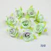 Flor de rosa de dinero flor de cerezo simulación cabeza de flor de rosa flor para novia sosteniendo caja de dulces para hacer caja de regalo de mano flor decorativa