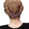 Pequeno prendedor de garra de crisântemo para mulheres, presilha para arrumar fios soltos na nuca, presilha lateral para franja, acessório de cabelo floral