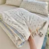 Colcha de Verano de Algodón Puro de Doble Capa de Gasa Grado A Materno e Infantil, Colcha de Algodón Puro para Aire Acondicionado, Lavable a Máquina, Colcha Fina de Verano para Dormitorio Infantil 3