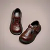 Zapatos para niñas, zapatos de cuero para niños, nuevo estilo primavera y otoño 2026, zapatos negros de estilo británico para niñas pequeñas para niños mayores