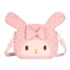 Bolso Cruzado de Peluche Rosa Kiki Bunny para Mujer, Lindo Bolso Peludo, Estilo Soft Girl, Gran Capacidad, Mochila Melody