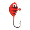 Anzuelo de Pesca con Cabeza de Plomo de 6 Colores con Forma de Pez Transfronterizo 2.1g Anzuelo de Pesca para Hielo Micro Colorido Señuelo de Pesca con Cebo Blando