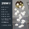 Lámpara de araña para sala de estar de edificio dúplex, nueva, creativa china, hoja de loto, loft, apartamento, lámpara para comedor, sala de té, lámpara de araña para mesa de arena