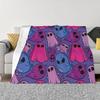 Manta Flannel Digital Impresión Halloween Cómoda Suave Cálida Terciopelo Doble Cara Pequeña Manta Aire Acondicionado Manta Sofá