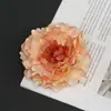 Nuevas Cabezas de Flores Artificiales de Peonía Decoración de Flores de Seda DIY Accesorios para el Cabello Hechos a Mano Pasadores Flores Artificiales Retro Europeas Fabricante Venta al por Mayor