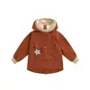 Overoles para Niños Otoño e Invierno Estilo Nuevo Tres Pruebas de Terciopelo Delgado Overoles para Niños y Niñas Bebé Chaqueta Cortavientos con Capucha de Invierno Resistente a las Manchas