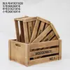 Caja de Almacenamiento Exterior Caja con Marco de Madera Frutal Caja de Almacenamiento Caja de Madera para Supermercado Caja de Madera Retro Caja de Madera Rectangular Decoración Shi Huai