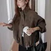 Chaqueta de cuero mate retro americana para mujer, nuevo estilo primavera y otoño 2026, chaqueta fresca y casual de caída suave