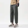 Pantalones Casuales para Hombre Paul, Corte Holgado, Algodón Puro, Estilo Delgado de Verano, Modernos, Cómodos, Versátiles, Elegantes, de Pierna Recta, Pantalones Cortos para Hombre