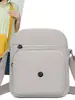 Bolso Pequeño Ligero de Múltiples Capas de Moda Bolso Cruzado de Nailon para Mujer Versátil Color Sólido Bolso de Hombro Pequeño Simple Bolso para Teléfono Móvil