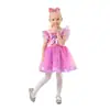 Día del Niño de Amazon Guardería Escuela Primaria Princesa Tutú Falda Disfraz de Actuación Malla Lazo Vestido