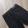 Jeans de Algodón Grueso para Hombre Otoño/Invierno 2026, Forrados, Cálidos, Elásticos, de Cintura Media-Alta, Rectos, Holgados, Negros