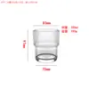 Vidro para uísque empilhável em camadas direto da fábrica, design de vidro, copo para beber, copo de vinho estrangeiro, copo para bebida fria, xícara de café