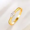 Anillo retro de metal estilo ins estilo antiguo diamante único ojo de caballo anillo de diamante Plata S925 40 puntos índice de diamante artificial anillo