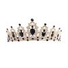 Tocado Nupcial Transfronterizo Europeo y Americano Corona Grande Moda Cristal Tiara Diadema para Fiesta de Cumpleaños Diadema Vintage de Reina