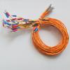 Sonda de medición de temperatura tipo K con carcasa de cable multifilar recubierto de teflón naranja