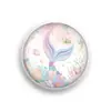 Ímã de Geladeira Sereia Cauda de Peixe Pedra do Tempo Cristal de Cristal Ímã Macio Adesivo para Quadro Branco Acessórios DIY