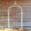 Suporte de Flores em Arco de Ferro Forjado, Treliça em Arco para Rosas Trepadeiras para Jardim Externo, Pátio, Vila com Porta, Treliça para Clematis Trepadeira