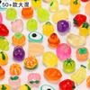 1000/paquete simulación comida juego luminiscente verduras y frutas diy accesorios de resina micro paisaje material de fruta