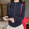 1776 Estilo Coreano Más Vendido Cuello Alto Cremallera Chaqueta para Mujer Otoño Invierno Nuevo Estilo Adelgazante Corto Sudadera con Capucha Todo Terreno