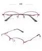 Nuevas Gafas de Negocio para Mujer Montura Media Cepillada Elegantes Versátiles Graduadas Disponibles para Venta al por Mayor y Venta al por Mayor por Lote Mixto