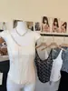 10115 # Camisola de Encaje Única para Mujer, Nueva Versátil Ajustada con Copas, Capa Base sin Mangas