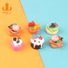 Pastel de Simulación Comida en Miniatura Juguete Accesorios de Resina Joyería DIY Pegamento en Crema Carcasa para Teléfono Móvil Accesorios para Llavero