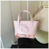 Nuevo Mini Bolso Cubo Primavera y Verano con Volantes Dulces, Bolso de Mano Pequeño Estilo Japonés, Lindo Bolso Cruzado de Gato Kt, Bolso de Hombro Único