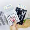 Bolsa ziplock láser estrella ins blanco y negro yin y yang bolsa sellada de plástico embalaje de tarjetas embalaje de joyería bolsa de embalaje cosmético