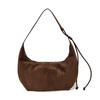 Bolso Cruzado Retro de Gamuza Transfronterizo para Mujer 2025 Nuevo Casual Simple Bolso Dumpling Gran Capacidad Bolso de Hombro