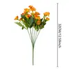 Venda Quente Transfronteiriça alta qualidade Flor Artificial Camomila Margarida Decoração de Casa Flor Artificial Arranjo de Flores Artificiais
