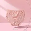 "Item Pessoal Doce" Calcinha de Cetim com Renda e Fenda Alta Sexy Feminina 2027 Nova Tanga de Renda Transparente Feminina