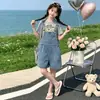 Conjunto de Petos para Niñas Verano 2026 Nueva Moda Shorts de Mezclilla Conjunto de Dos Piezas para Niños Mayores