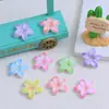 Lirio Gradiente Caricatura Hecho a Mano DIY Pegamento de Crema Resina Accesorios Pequeños Accesorios para Joyería Hebilla de Zapato con Agujero Material