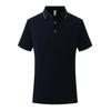 Overol de verano de manga corta de seda de hielo, polo con solapa, logotipo personalizado, herramienta para grupo corporativo, camiseta bordada