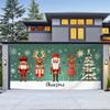 Fondo de Tela Transfronterizo Nuevo de Navidad para Puerta de Garaje Decoración de Fiesta Navideña Árbol de Navidad Fondo de Amazon Tela Colgante en