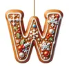 Decorações de Casa de Pão de Gengibre de Natal de Novo Produto Transfronteiriço Decorações de Árvore de Natal de Madeira Penduradas Enfeites de Decoração de Natal Festivos