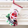 Cross Border Natal Meia Presente Saco Linho Idosos Boneco de Neve Crianças Grandes Candy Bag Gift Bag Árvore de Natal Enfeites Suspensos