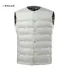 Chaleco de Plumas 90% Plumón de Pato Blanco Otoño Invierno Unisex Corte Delgado Versátil Cálido Chaleco Corto Cuello en V Chaleco de Plumas Fábrica