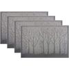 Mantel Individual Árbol Pequeño Estilo Occidental, Mantel Individual Teslin, Tapete para Tazón, Tapete para Taza, Camino de Mesa con Patrón Jacquard, Mantel de Mesa de PVC, Estilo de Lujo Ligero de Venta Caliente